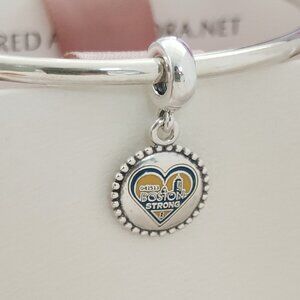 Pandora Boston Strong Dangle Charm Bracelet Pendant S925 Silver with box